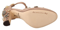 Thumbnail for Glamorous Suede T-Strap Pumps with Embellishment