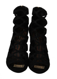 Thumbnail for Chic Suede Ankle Strap Heel Sandals