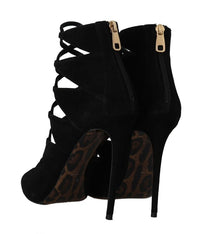 Thumbnail for Chic Suede Ankle Strap Heel Sandals