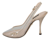 Thumbnail for Elegant Nude Beige Slingback Heels