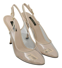 Thumbnail for Elegant Nude Beige Slingback Heels