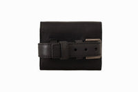 Thumbnail for Elegant Black Leather Multi-Kit Trifold Wallet