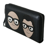 Thumbnail for Elegant Black Leather Continental Wallet