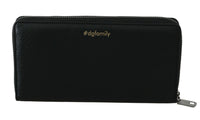 Thumbnail for Elegant Black Leather Zip Wallet