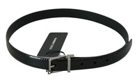 Thumbnail for Elegant Lizard Skin Leather Belt in Black