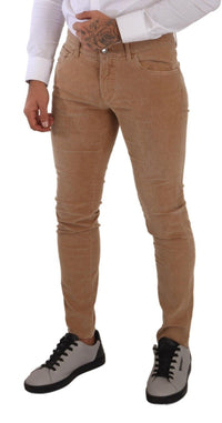 Thumbnail for Elegant Slim Fit Corduroy Jeans