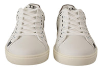 Thumbnail for Elegant White Leather Casual Sneakers