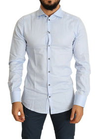 Thumbnail for Elegant Light Blue Slim Fit Dress Shirt
