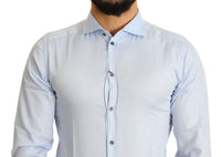 Thumbnail for Elegant Light Blue Slim Fit Dress Shirt