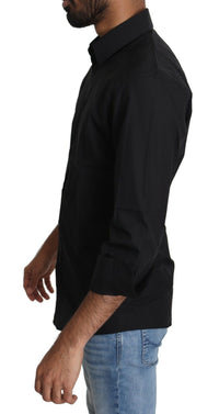 Thumbnail for Elegant Black Slim Fit Dress Shirt