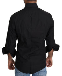 Thumbnail for Elegant Black Slim Fit Dress Shirt