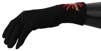 Thumbnail for Elegant Black Virgin Wool Gloves