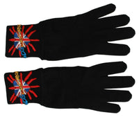 Thumbnail for Elegant Black Virgin Wool Gloves