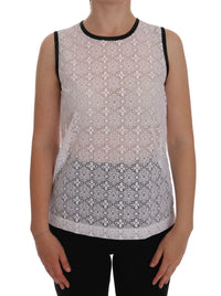 Thumbnail for Elegant White Nylon Tank Top