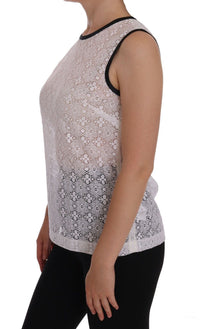 Thumbnail for Elegant White Nylon Tank Top