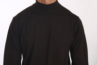 Thumbnail for Brown Turtle Neck Pullover Wool Sweater
