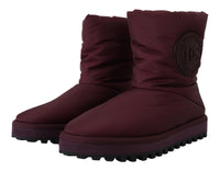 Thumbnail for Elegant Bordeaux Mid Calf Boots