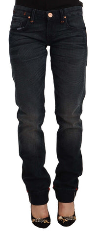 Thumbnail for Sleek Black Washed Skinny Jeans