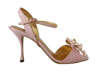 Thumbnail for Elegant Silk Blend Pink Ankle Strap Heels