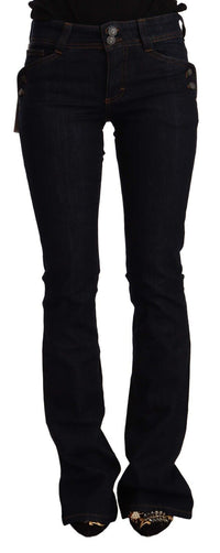 Thumbnail for Chic Flared Mid-Waist Black Jeans