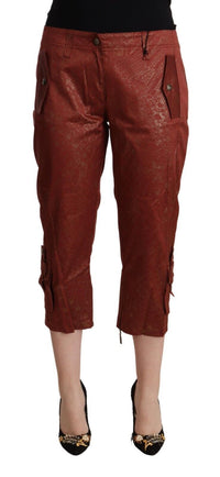 Thumbnail for Chic Brown Cropped Cotton Pants