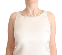 Thumbnail for Elegant Sleeveless Mini Dress with Embellished Neckline