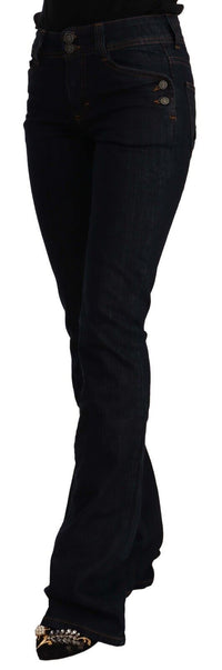 Thumbnail for Chic Flared Mid-Waist Black Jeans