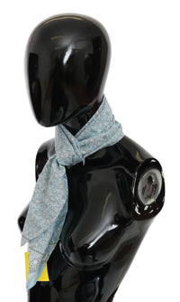 Thumbnail for Light Blue Bandana Wrap Shawl Foulard Scarf