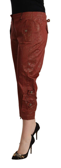 Thumbnail for Chic Brown Cropped Cotton Pants