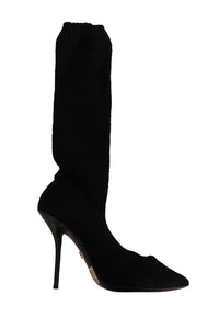 Thumbnail for Elegant Stretch Socks Boots in Black