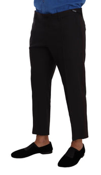 Thumbnail for Elegant Cropped Wool Stretch Pants