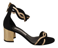 Thumbnail for Elegant Suede Leather Heeled Sandals