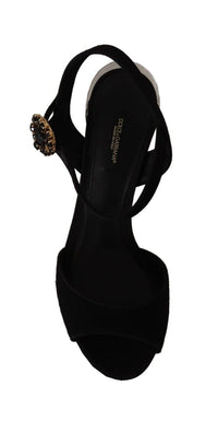 Thumbnail for Sleek Black Ankle Strap Platform Sandals
