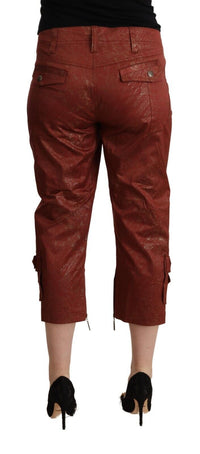 Thumbnail for Chic Brown Cropped Cotton Pants