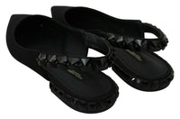 Thumbnail for Black Flats Slingback Charmeuse Shoes
