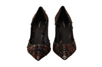 Thumbnail for Elegant Multicolor Tweed Pumps