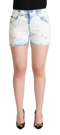 Thumbnail for Chic White Denim Mid-Waisted Shorts