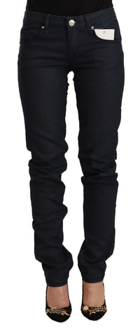 Thumbnail for Chic Low Waist Skinny Black Denim