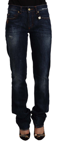 Thumbnail for Chic Mid Waist Straight Cut Jeans