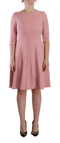 Thumbnail for Elegant Pink A-Line Knee Length Dress