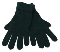 Thumbnail for Elegant Cashmere Wrist Length Gloves in Dark Green