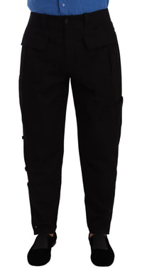 Thumbnail for Chic Black Cargo Pants with Stretch Comfort