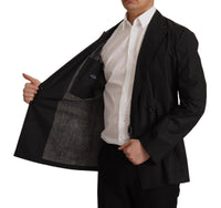 Thumbnail for Black Polka Dotted Cotton Blazer Jacket