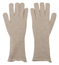 Thumbnail for Elegant Ivory Cashmere-Silk Blend Gloves