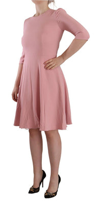 Thumbnail for Elegant Pink A-Line Knee Length Dress