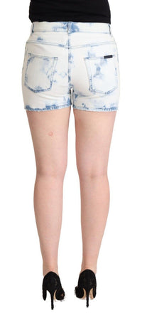 Thumbnail for Chic White Denim Mid-Waisted Shorts