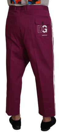 Thumbnail for Elegant Magenta Cotton Stretch Pants