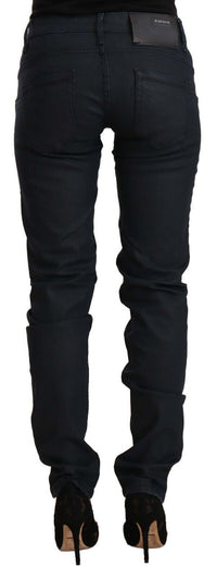 Thumbnail for Chic Low Waist Skinny Black Denim