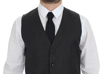 Thumbnail for Gray Wool Formal Dress Vest Gilet Weste