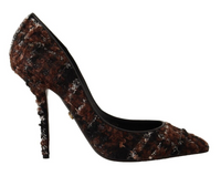 Thumbnail for Elegant Multicolor Tweed Pumps